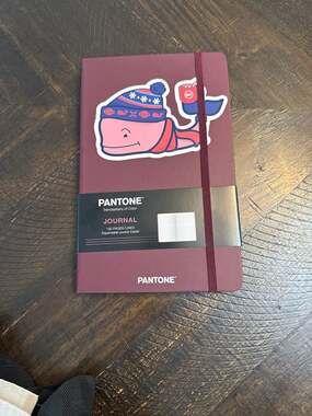 Pantone Trendsetters of Color Lined Journal with Vineyard Vines Winter Sticker